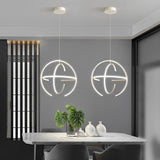 Modern Nordic Adjustable Ring LED Chandelier for Kitchen and Dining Room Pendant Lighting