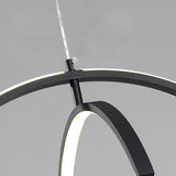 Modern Nordic Adjustable Ring LED Chandelier for Kitchen and Dining Room Pendant Lighting