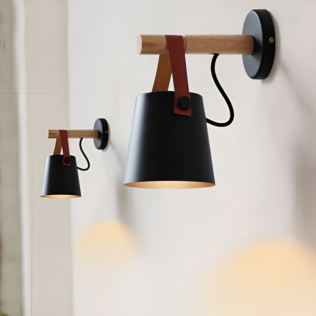 Modern Nordic Aluminum Plug In Wall Sconce Bedside Lamp for Living Room and Bedroom
