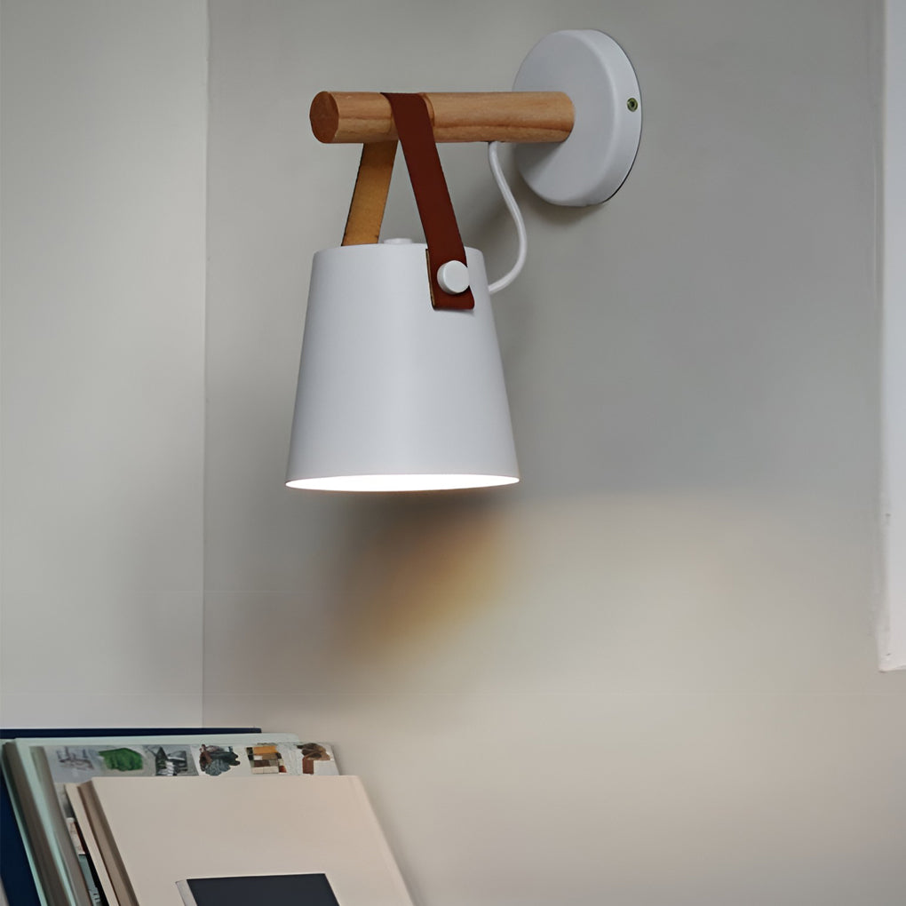 Modern Nordic Aluminum Plug In Wall Sconce Bedside Lamp for Living Room and Bedroom