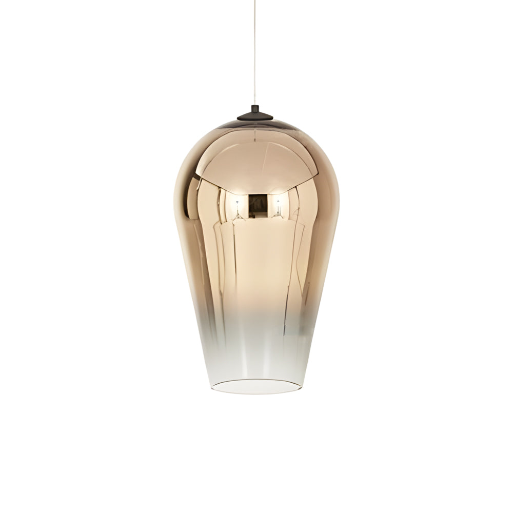 Modern Nordic Art Glass Gradient Pendant Light LED Hanging Fixture for Dining Room