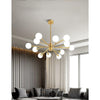 Modern Nordic Bubble Glass Globe Cluster Pendant Light for Contemporary Living Room LED Ceiling Chandelier