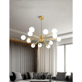 Modern Nordic Bubble Glass Globe Cluster Pendant Light for Contemporary Living Room LED Ceiling Chandelier