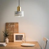 Modern Nordic Ceramic Pendant Light with Marble Stone Shade for Kitchen Island and Dining Room