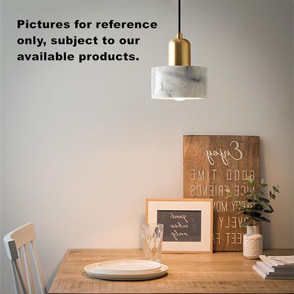 Modern Nordic Ceramic Pendant Light with Marble Stone Shade for Kitchen Island and Dining Room