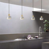 Modern Nordic Ceramic Pendant Light with Marble Stone Shade for Kitchen Island and Dining Room