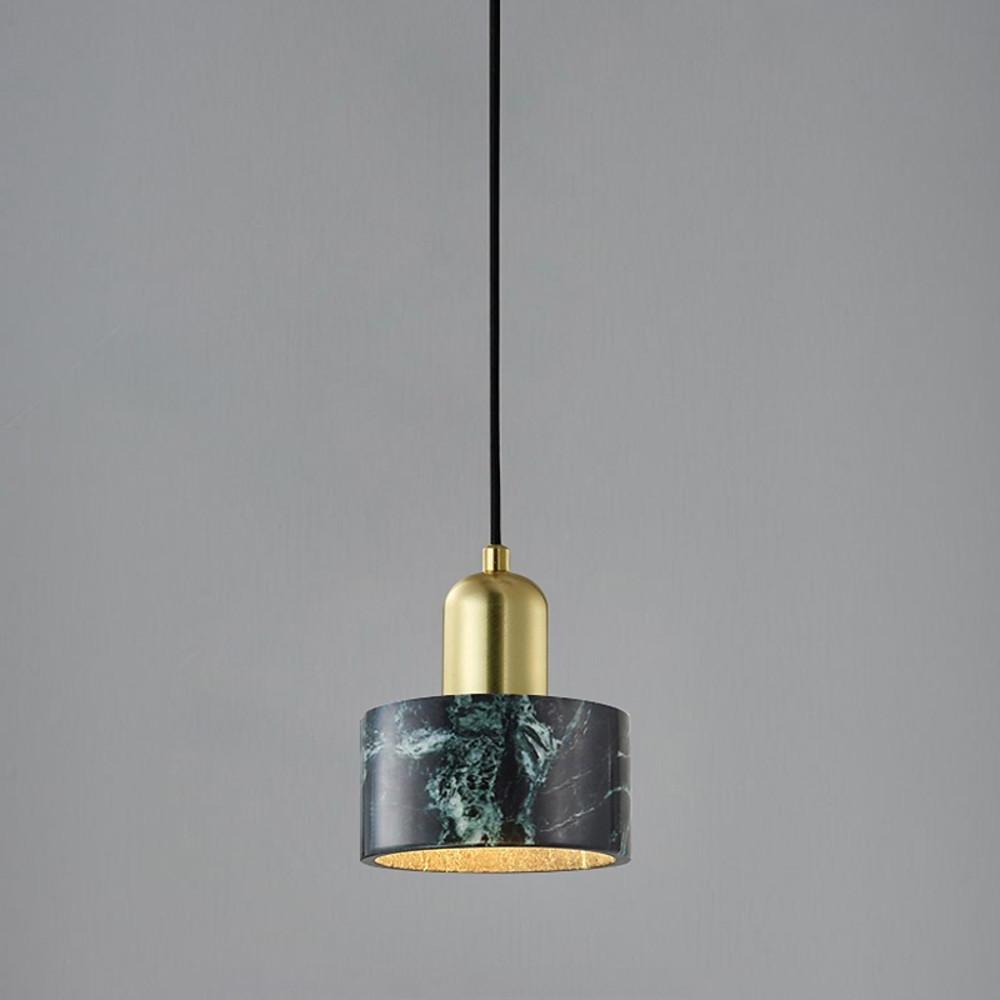 Modern Nordic Ceramic Pendant Light with Marble Stone Shade for Kitchen Island and Dining Room