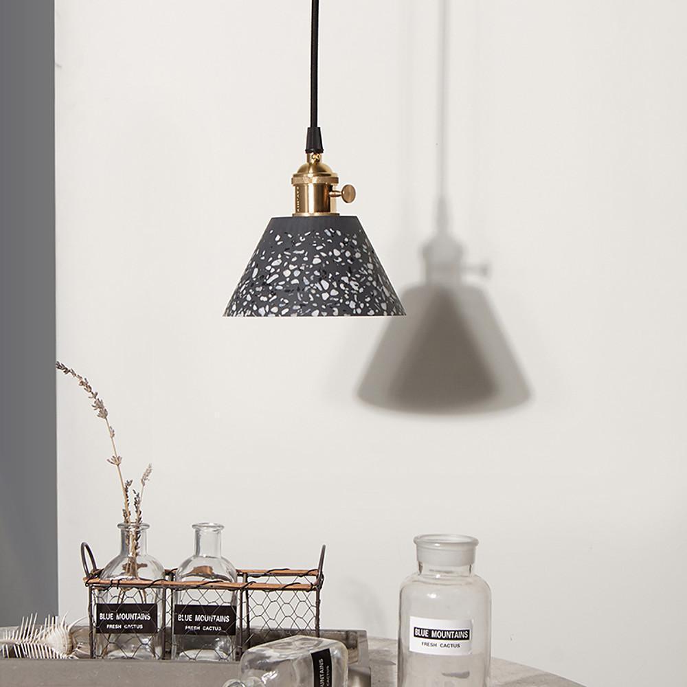 Modern Nordic Cone Ceramic Pendant Light Minimalist Hanging Ceiling Lamp for Kitchen Dining Room
