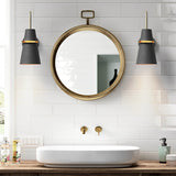 Modern Nordic Creative Iron Wall Sconce Plug in Lighting for Bedroom Living Room and Corridor