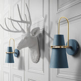 Modern Nordic Creative Iron Wall Sconce Plug in Lighting for Bedroom Living Room and Corridor