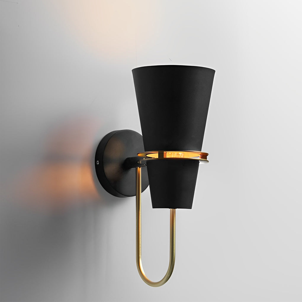 Modern Nordic Creative Iron Wall Sconce Plug in Lighting for Bedroom Living Room and Corridor