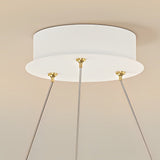 Modern Nordic Crystal Glass Flower Crown Chandelier Three Step Dimming Pendant Light