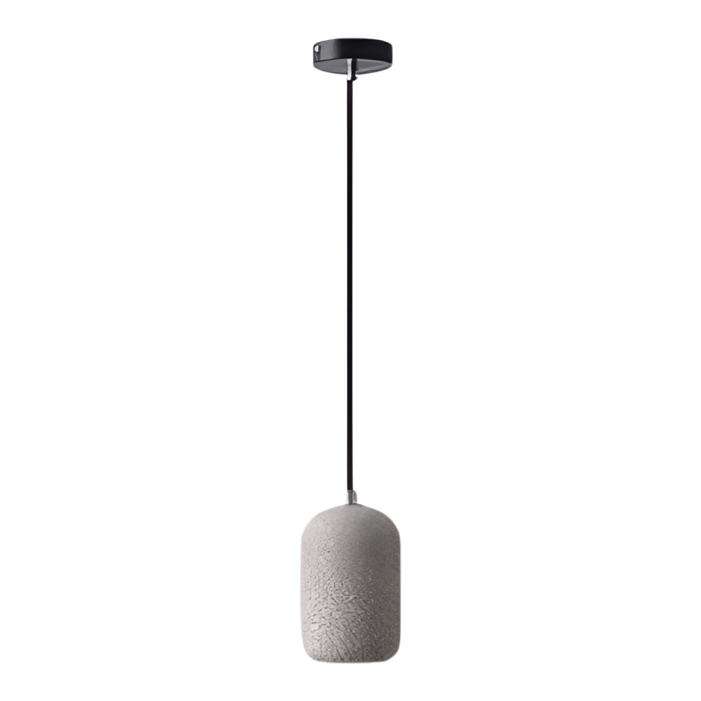 Modern Nordic Cylinder Cement Pendant Light LED Hanging Lamp for Kitchen Island and Dining Room