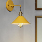 Modern Nordic Dome Wall Sconce Metal Painted LED Sidelight for Bedroom Living Room
