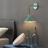 Modern Nordic Dome Wall Sconce Metal Painted LED Sidelight for Bedroom Living Room