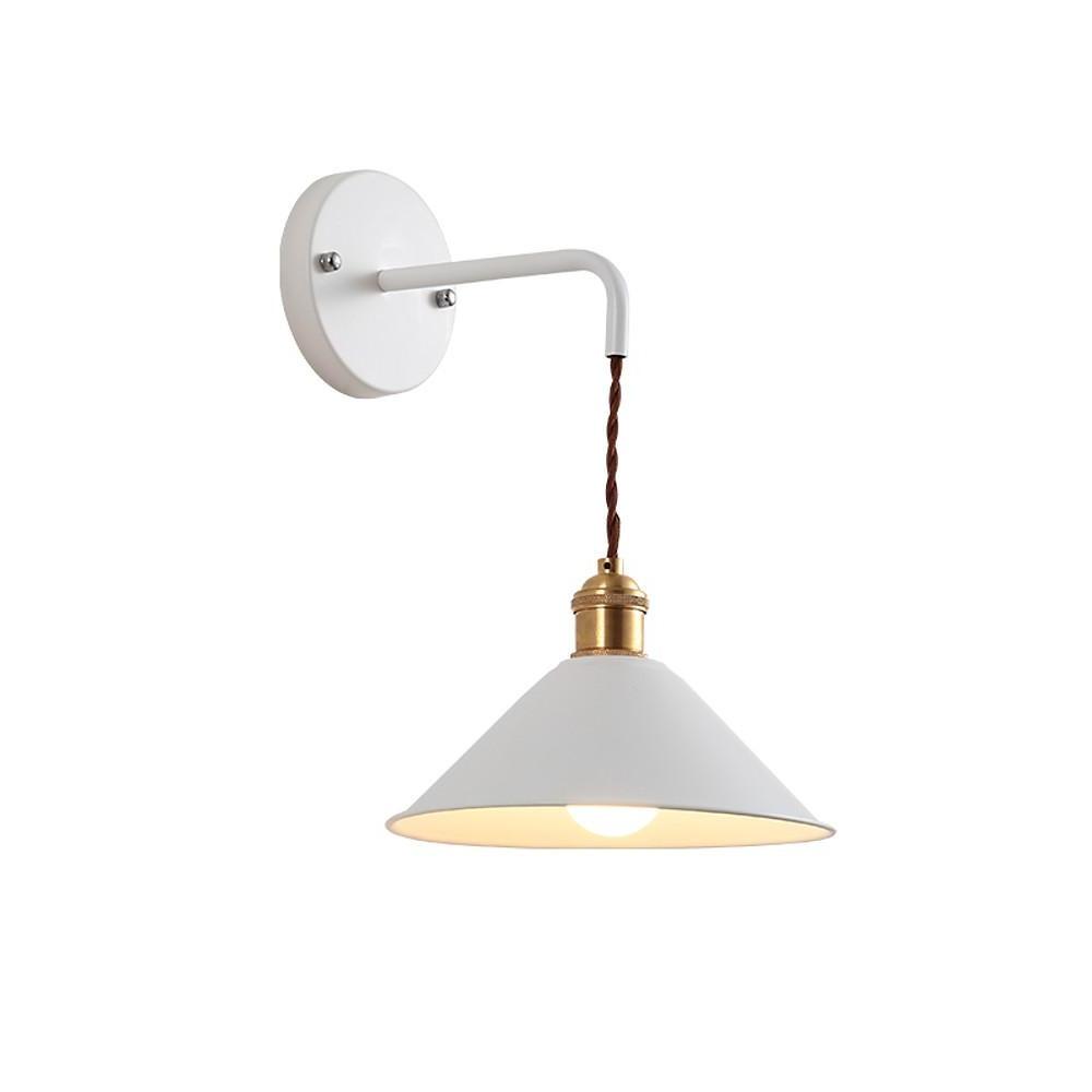Modern Nordic Dome Wall Sconce Metal Painted LED Sidelight for Bedroom Living Room