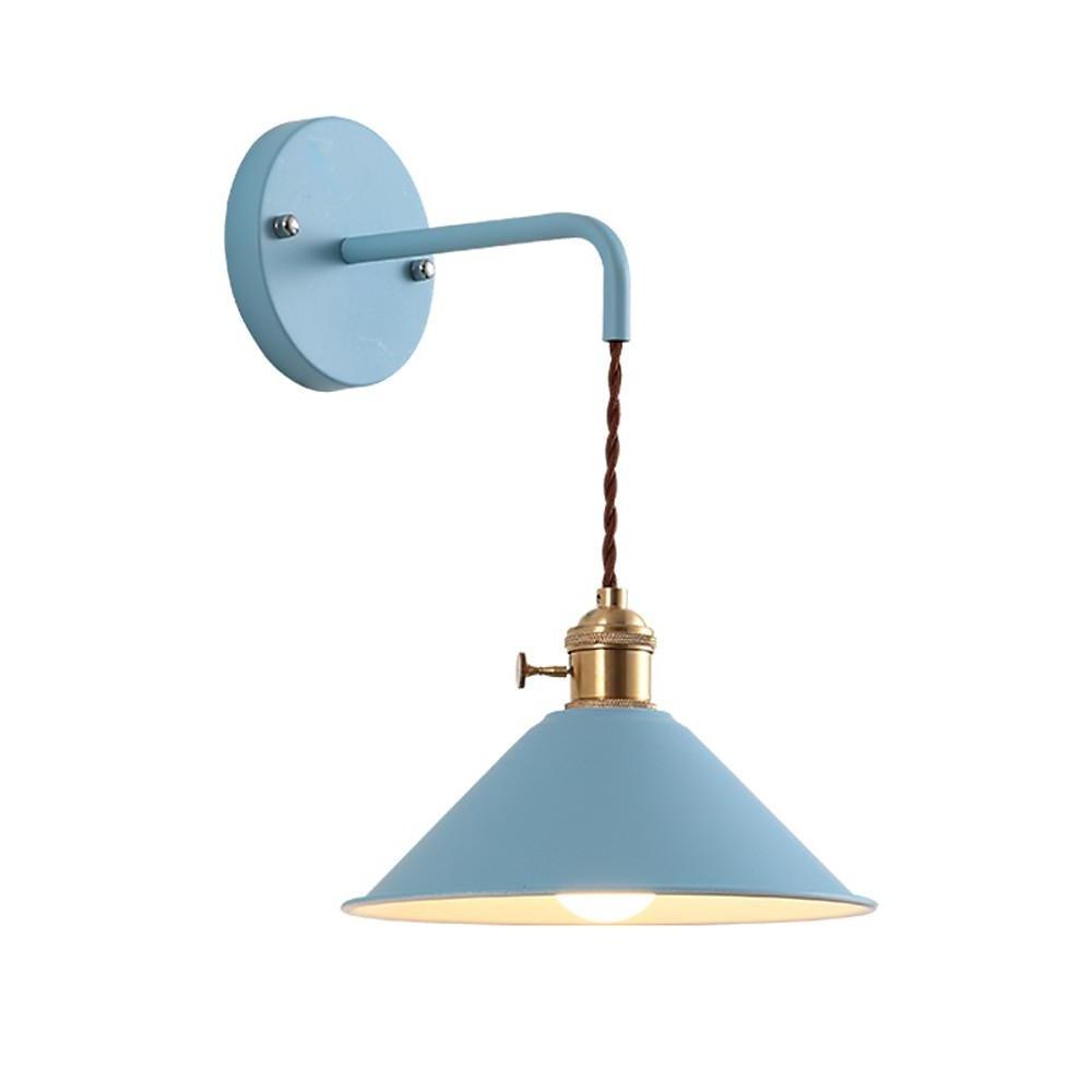 Modern Nordic Dome Wall Sconce Metal Painted LED Sidelight for Bedroom Living Room