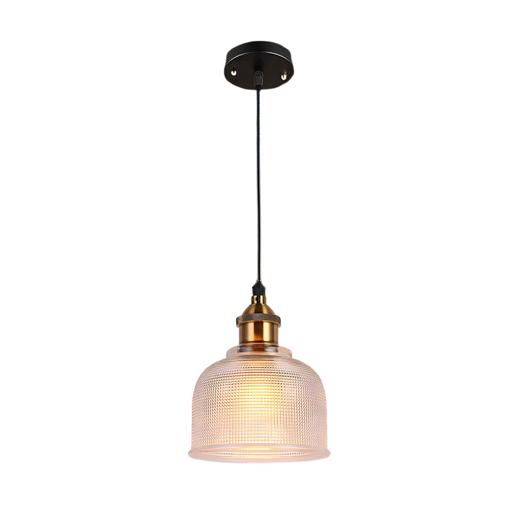 Modern Nordic Glass Bowl Pendant Light with Electroplated Metal Finish for Kitchen Island