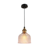 Modern Nordic Glass Bowl Pendant Light with Electroplated Metal Finish for Kitchen Island