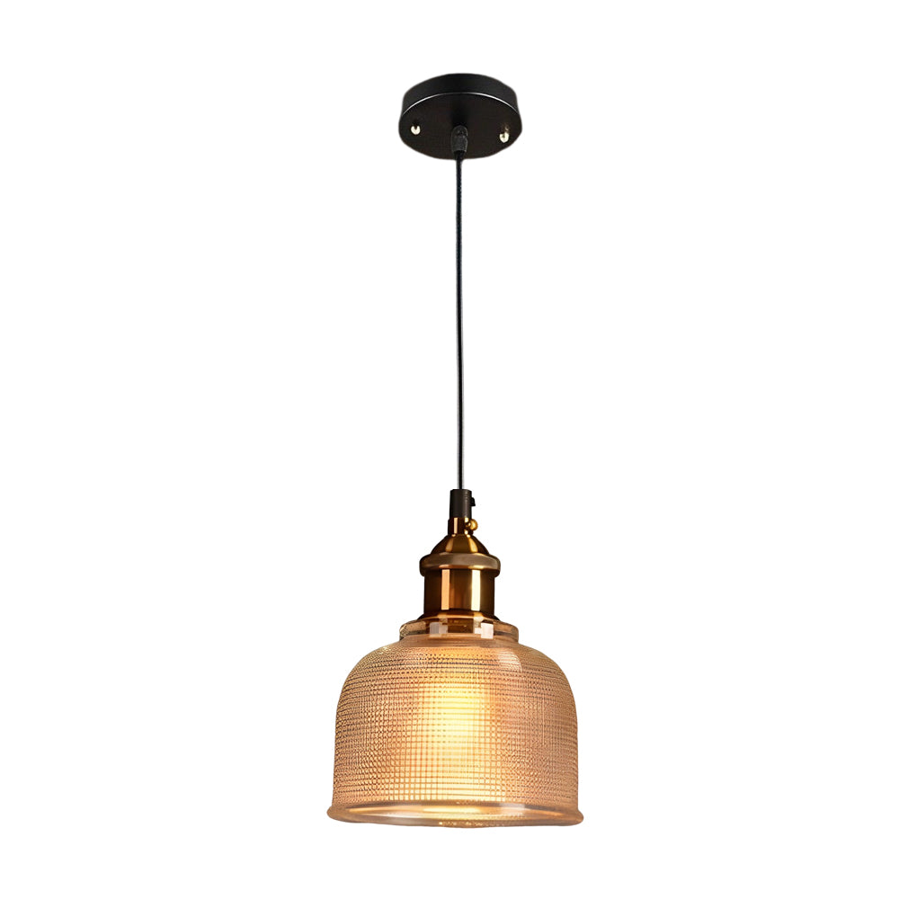 Modern Nordic Glass Bowl Pendant Light with Electroplated Metal Finish for Kitchen Island
