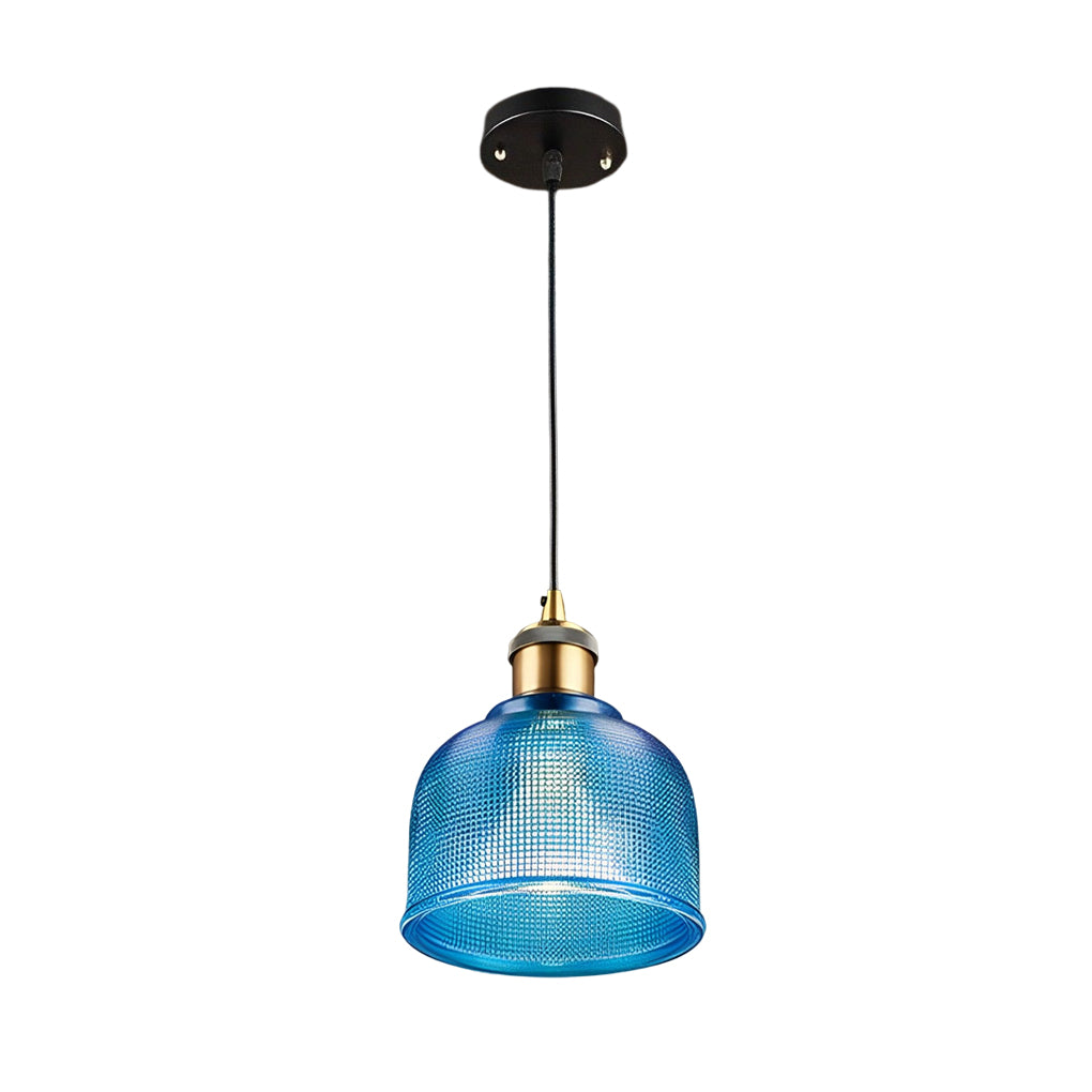 Modern Nordic Glass Bowl Pendant Light with Electroplated Metal Finish for Kitchen Island