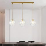Modern Nordic Glass Globe Pendant Light Artistic Spherical Hanging Lamp for Kitchen and Bedroom