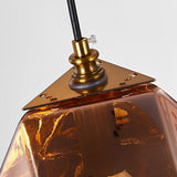 Modern Nordic Glass Pendant Lamp with Iron Metal for Kitchen Island and Bedroom
