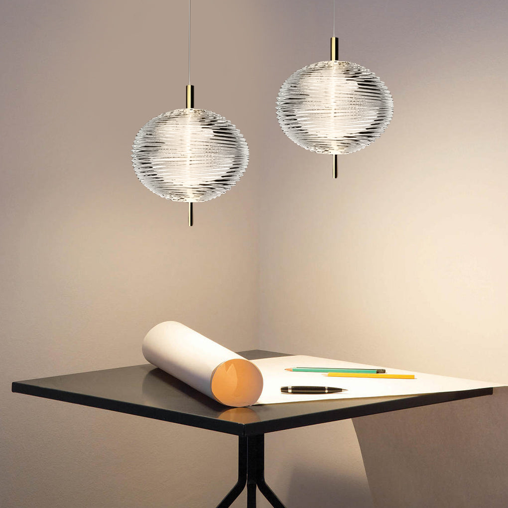 Modern Nordic Glass Shade LED Pendant Light Iron Chandelier for Kitchen Island and Dining Room