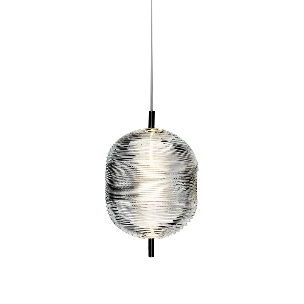 Modern Nordic Glass Shade LED Pendant Light Iron Chandelier for Kitchen Island and Dining Room
