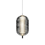 Modern Nordic Glass Shade LED Pendant Light Iron Chandelier for Kitchen Island and Dining Room