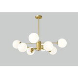 Modern Nordic Globe Cluster Pendant Light Metal and Glass LED Ceiling Fixture for Living Room