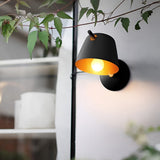 Modern Nordic Hat Style Matte Metal Wall Sconce Lamp for Bedroom and Hallway Lighting