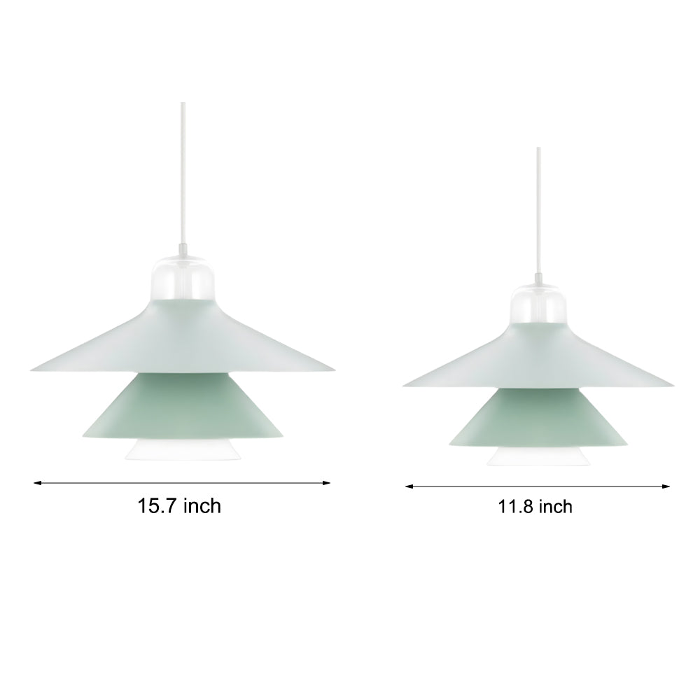 Modern Nordic Iron Glass LED Chandelier Minimalist Pendant Light for Living Dining Room