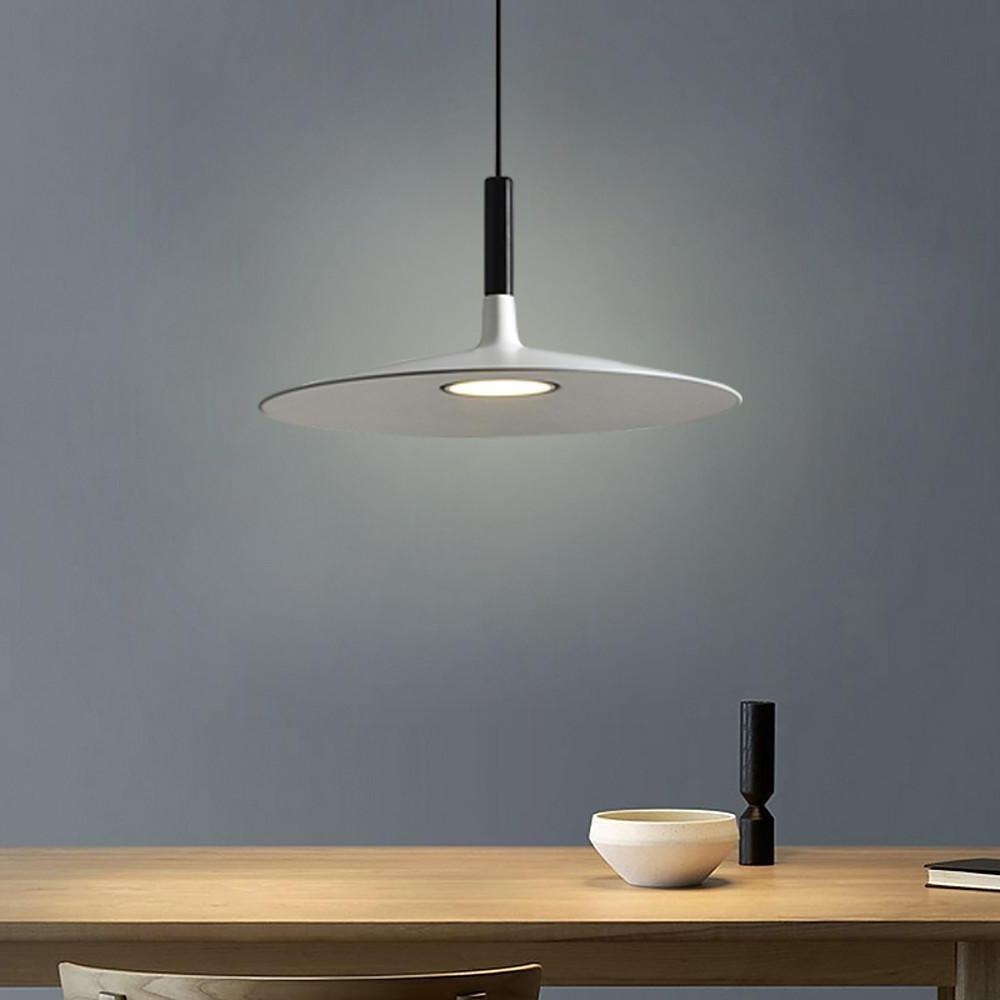 Modern Nordic LED Circular Disc Pendant Light for Kitchen and Dining Room