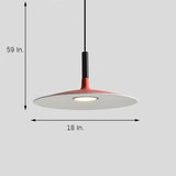 Modern Nordic LED Circular Disc Pendant Light for Kitchen and Dining Room