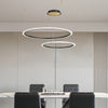 Modern Nordic LED Circular Ring Ceiling Light with 3 Color Dimming for Bedroom Living Room