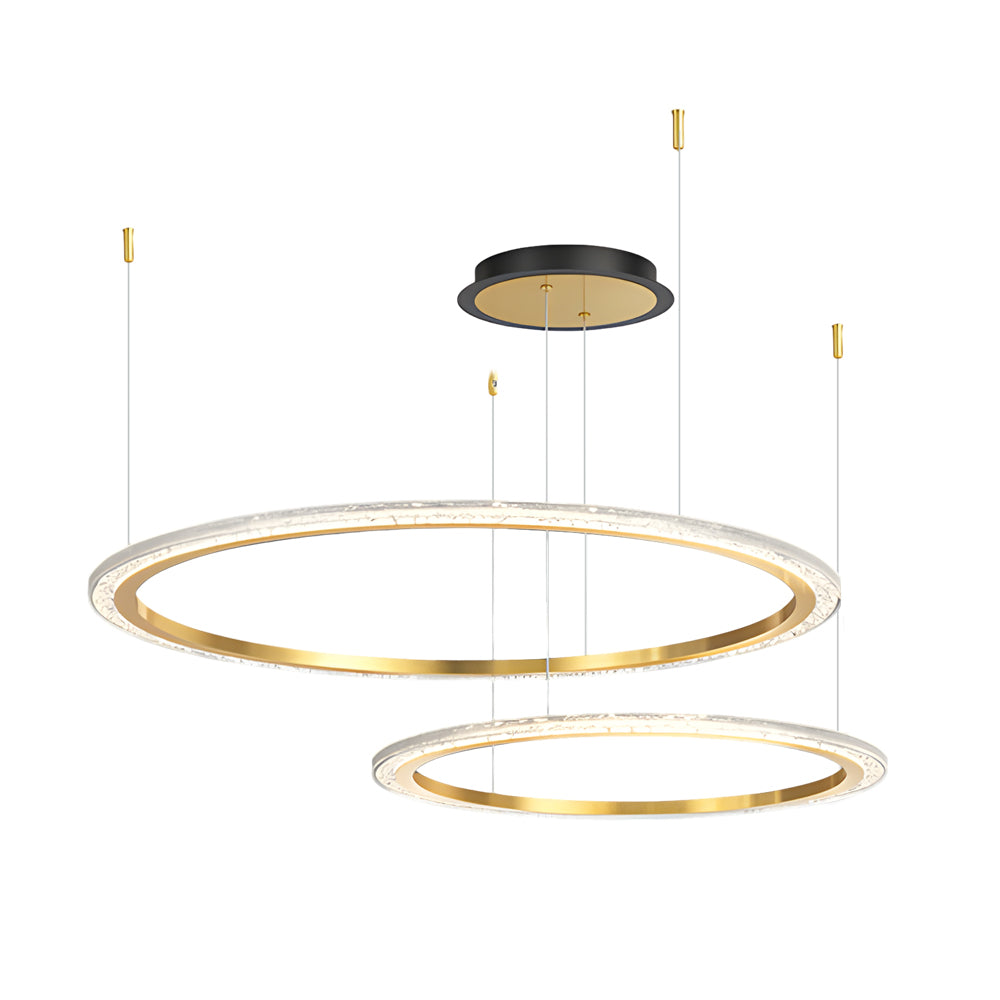 Modern Nordic LED Circular Ring Ceiling Light with 3 Color Dimming for Bedroom Living Room