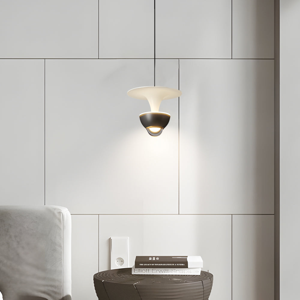 Modern Nordic LED Pendant Light with Integrated Spotlight 3 Step Dimming Hanging Ceiling Lamp