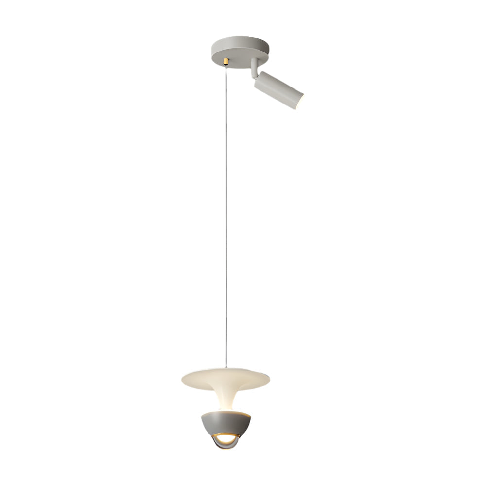 Modern Nordic LED Pendant Light with Integrated Spotlight 3 Step Dimming Hanging Ceiling Lamp