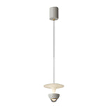 Modern Nordic LED Pendant Light with Integrated Spotlight 3 Step Dimming Hanging Ceiling Lamp