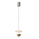 Modern Nordic LED Pendant Light with Integrated Spotlight 3 Step Dimming Hanging Ceiling Lamp