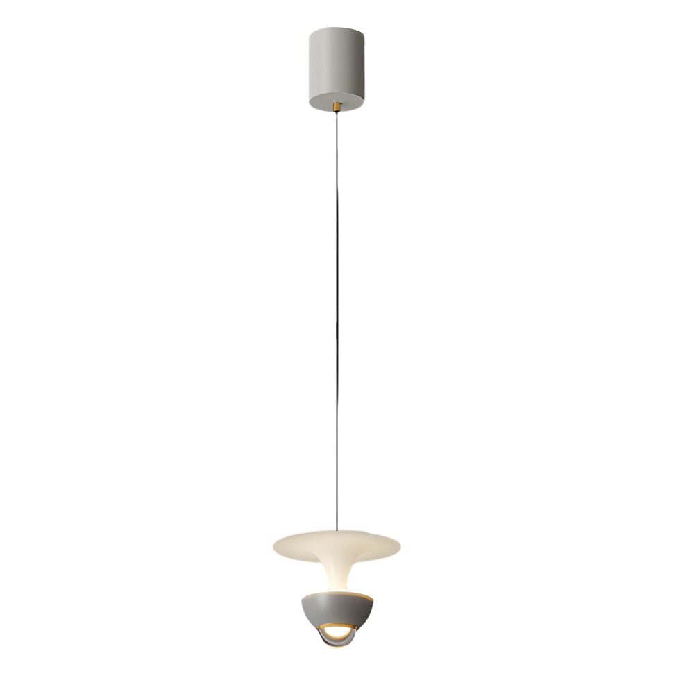 Modern Nordic LED Pendant Light with Integrated Spotlight 3 Step Dimming Hanging Ceiling Lamp