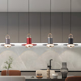 Modern Nordic LED Pendant Light with Metal and Glass Shade for Bedroom and Dining Room