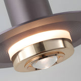 Modern Nordic LED Pendant Light with Metal and Glass Shade for Bedroom and Dining Room
