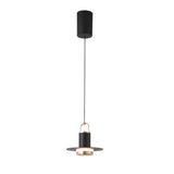 Modern Nordic LED Pendant Light with Metal and Glass Shade for Bedroom and Dining Room