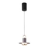 Modern Nordic LED Pendant Light with Metal and Glass Shade for Bedroom and Dining Room