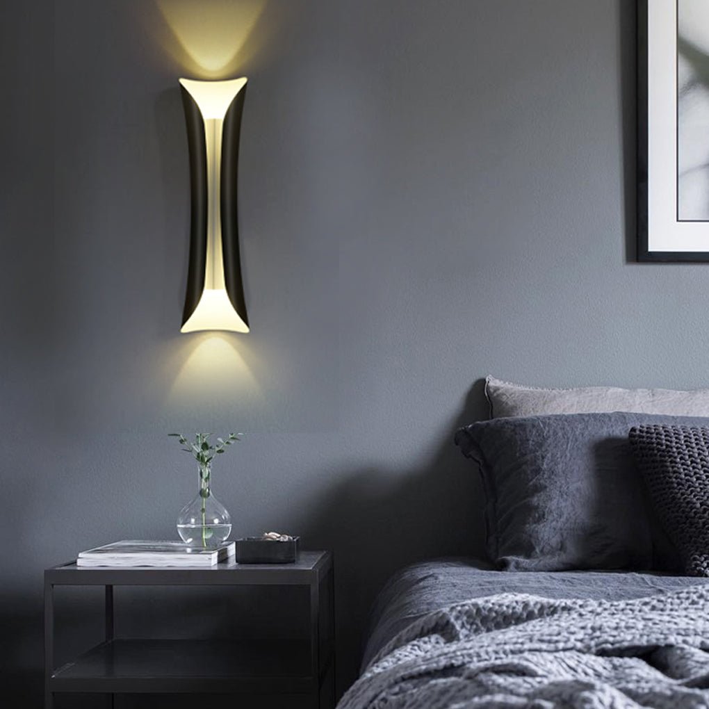 Modern Nordic LED Strip Wall Sconce Minimalist Linear Light Fixture for Living Room Bedroom Corridor