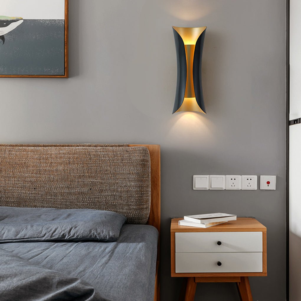 Modern Nordic LED Strip Wall Sconce Minimalist Linear Light Fixture for Living Room Bedroom Corridor