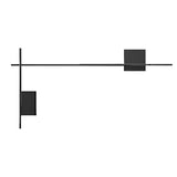 Modern Nordic LED Strip Wall Sconce with 3 Color Dimming and Iron Finish for Interior Lighting