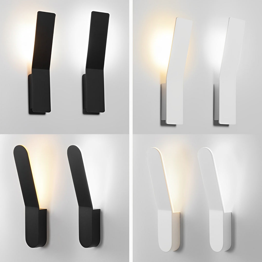 Modern Nordic LED Wall Sconce Minimalist Aluminum Indoor Lighting Fixture for Bedroom and Living Room